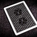 Black and Silver Acorn Card Back